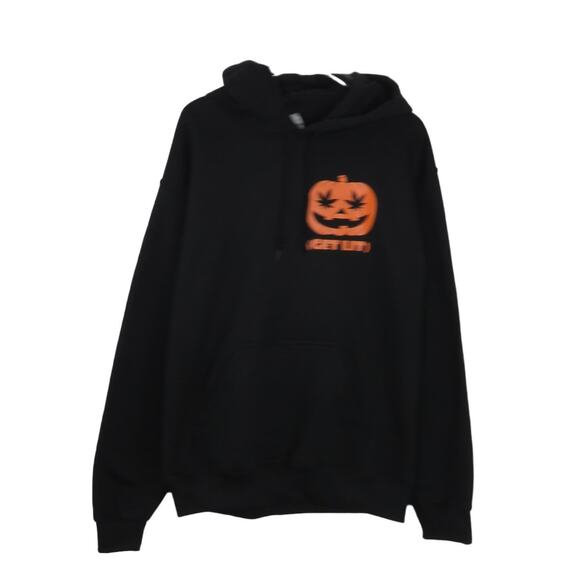 Get Lit Hoodie Mary Jane Stoner Jack-O-Lantern Halloween Sweatshirt Small - Picture 3 of 7